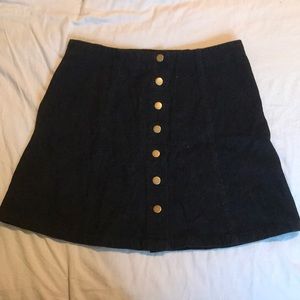 Wishlist Velvet Snap Skirt Size L